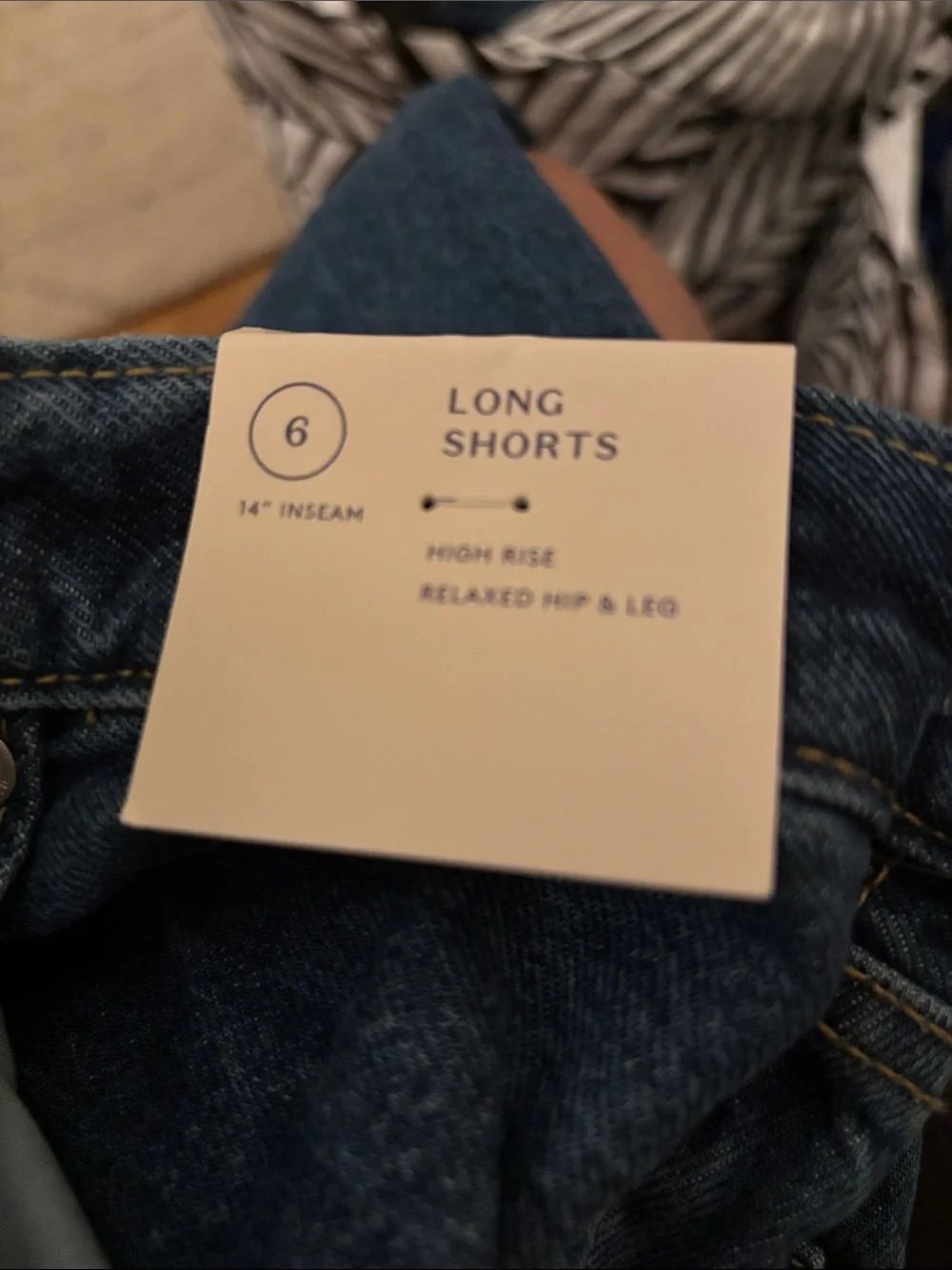 Women's High-Rise Long Denim Shorts - Universal Thread™ Medium Wash  new